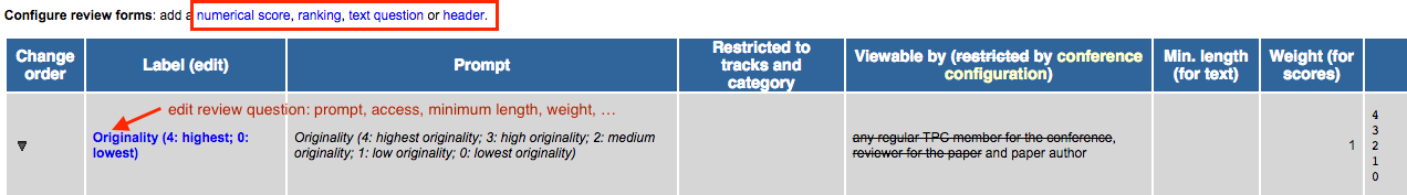 Review form link