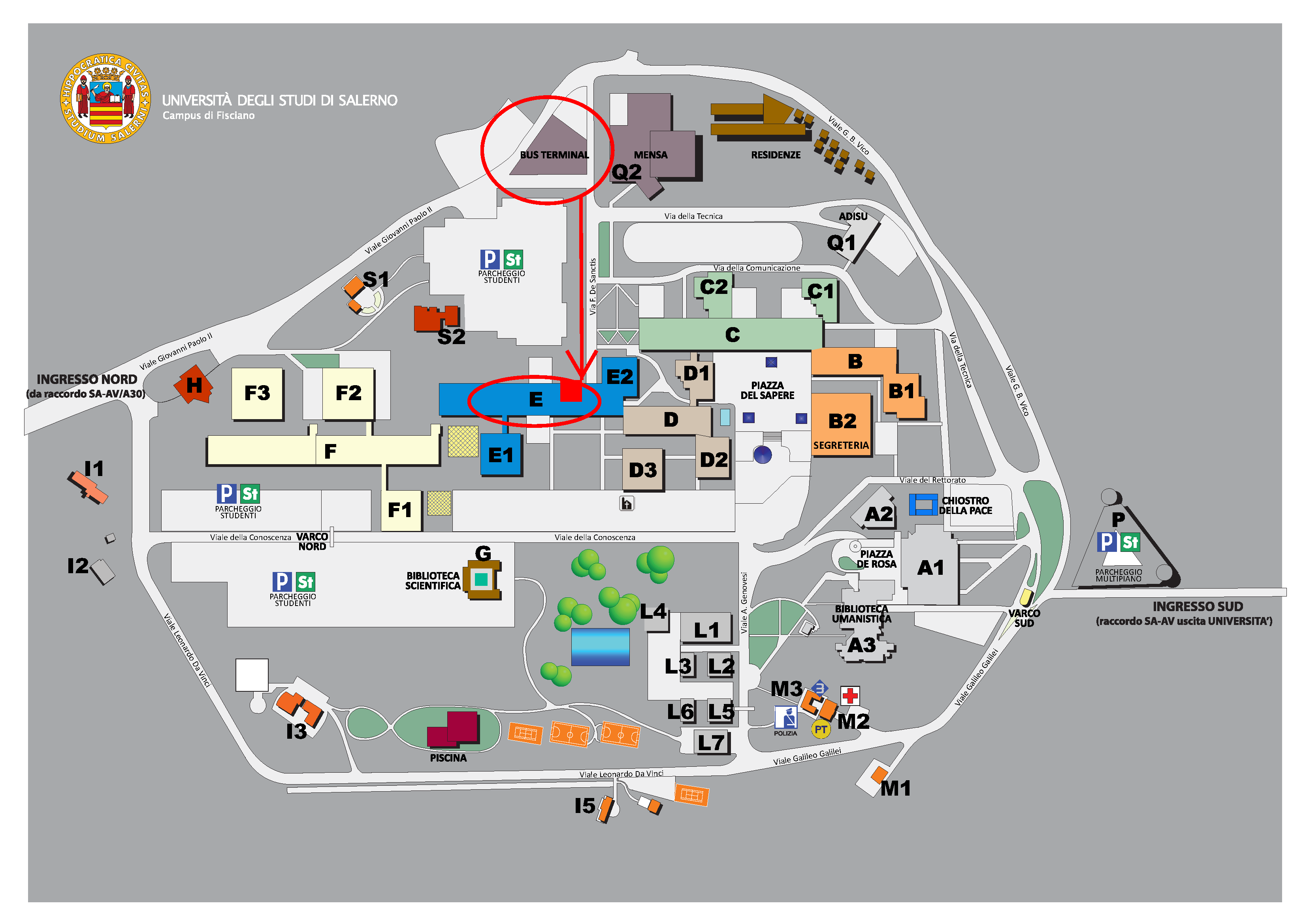 UNISA campus map